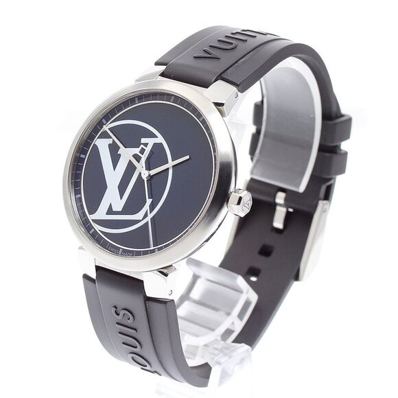 LOUIS VUITTON Tambour slim QA001 Limited to 100 Navy Dial Quartz Men'sh_882438 - Picture 1 of 11